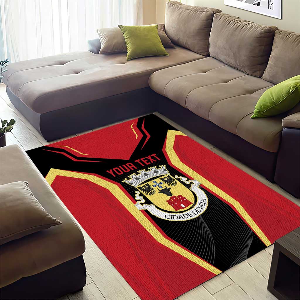 Personalized Beja Portugal Area Rug Sporty Style - Wonder Print Shop
