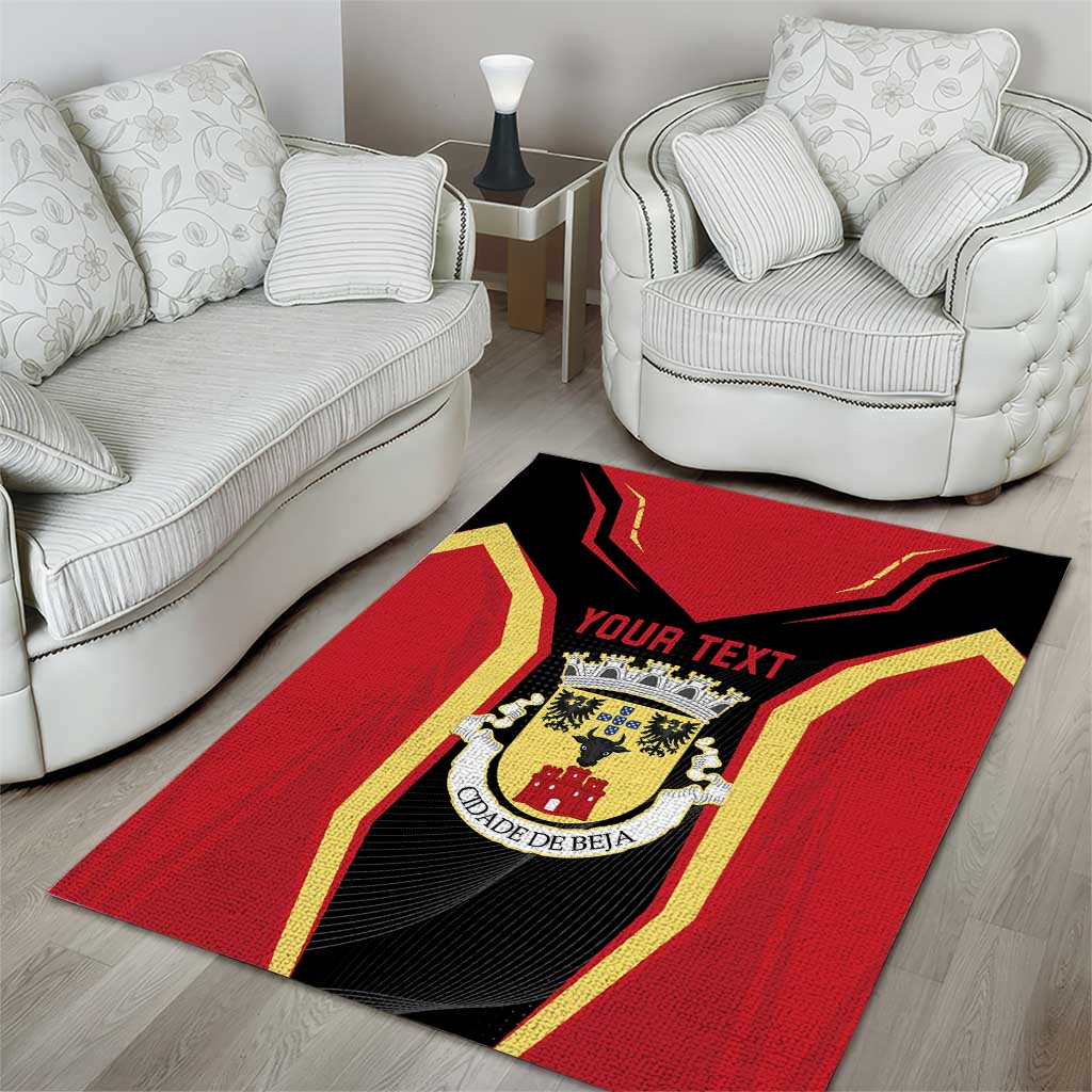 Personalized Beja Portugal Area Rug Sporty Style - Wonder Print Shop