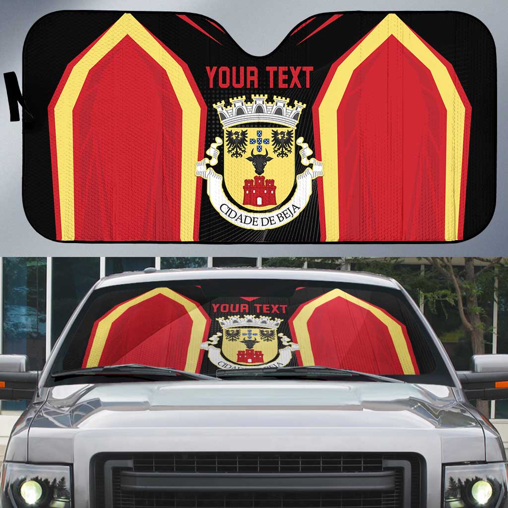 Personalized Beja Portugal Auto Sun Shade Sporty Style - Wonder Print Shop