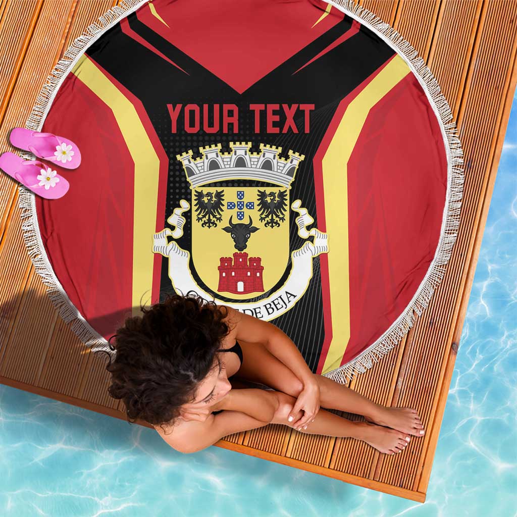 Personalized Beja Portugal Beach Blanket Sporty Style - Wonder Print Shop