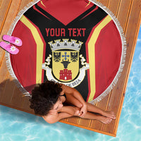 Personalized Beja Portugal Beach Blanket Sporty Style - Wonder Print Shop