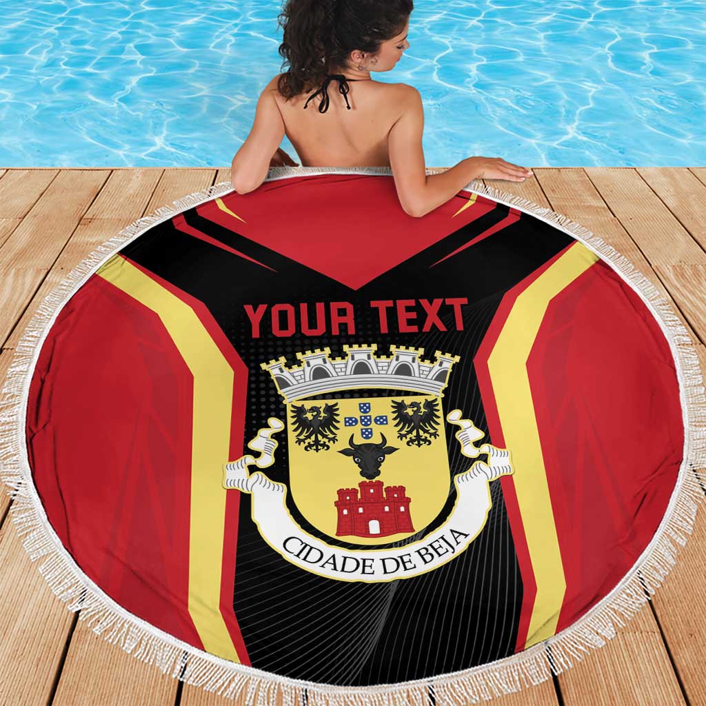 Personalized Beja Portugal Beach Blanket Sporty Style - Wonder Print Shop