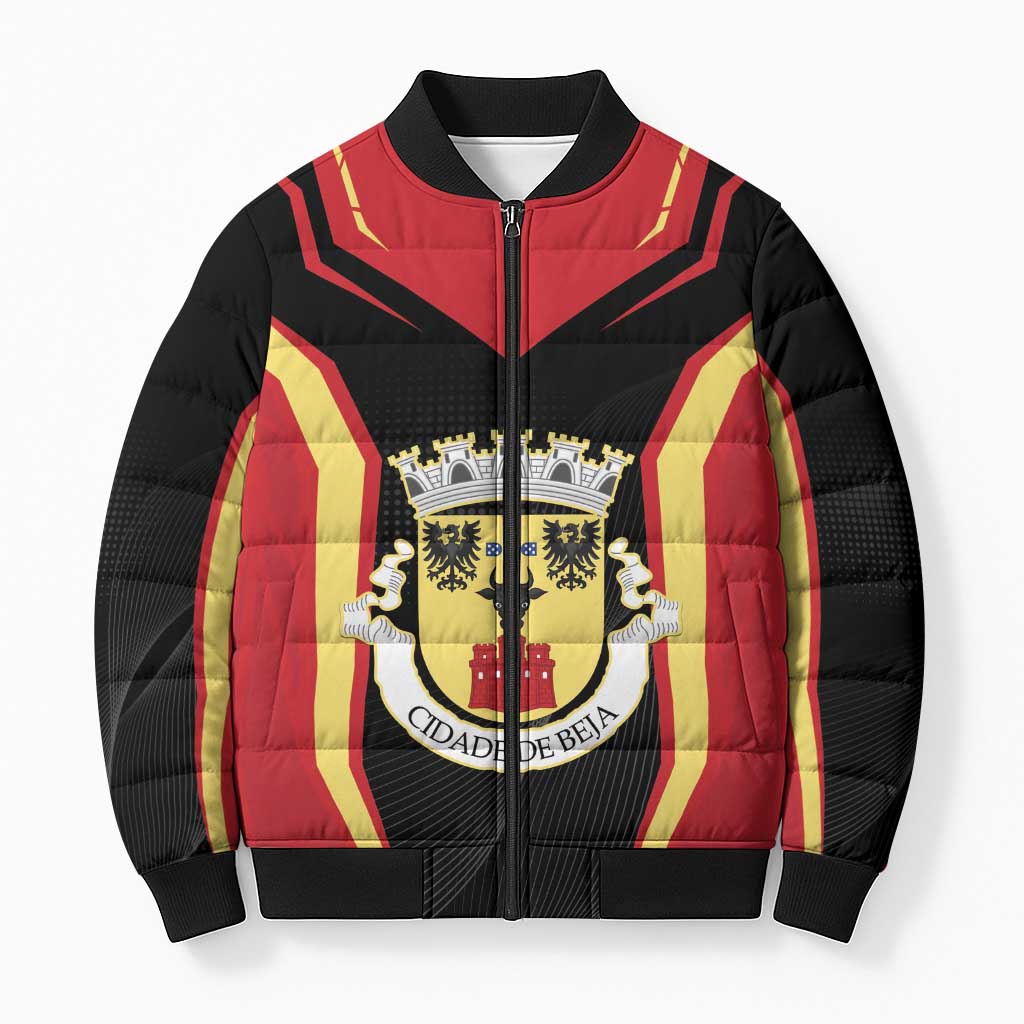 Personalized Beja Portugal Bomber Puffer Jacket Sporty Style - Wonder Print Shop