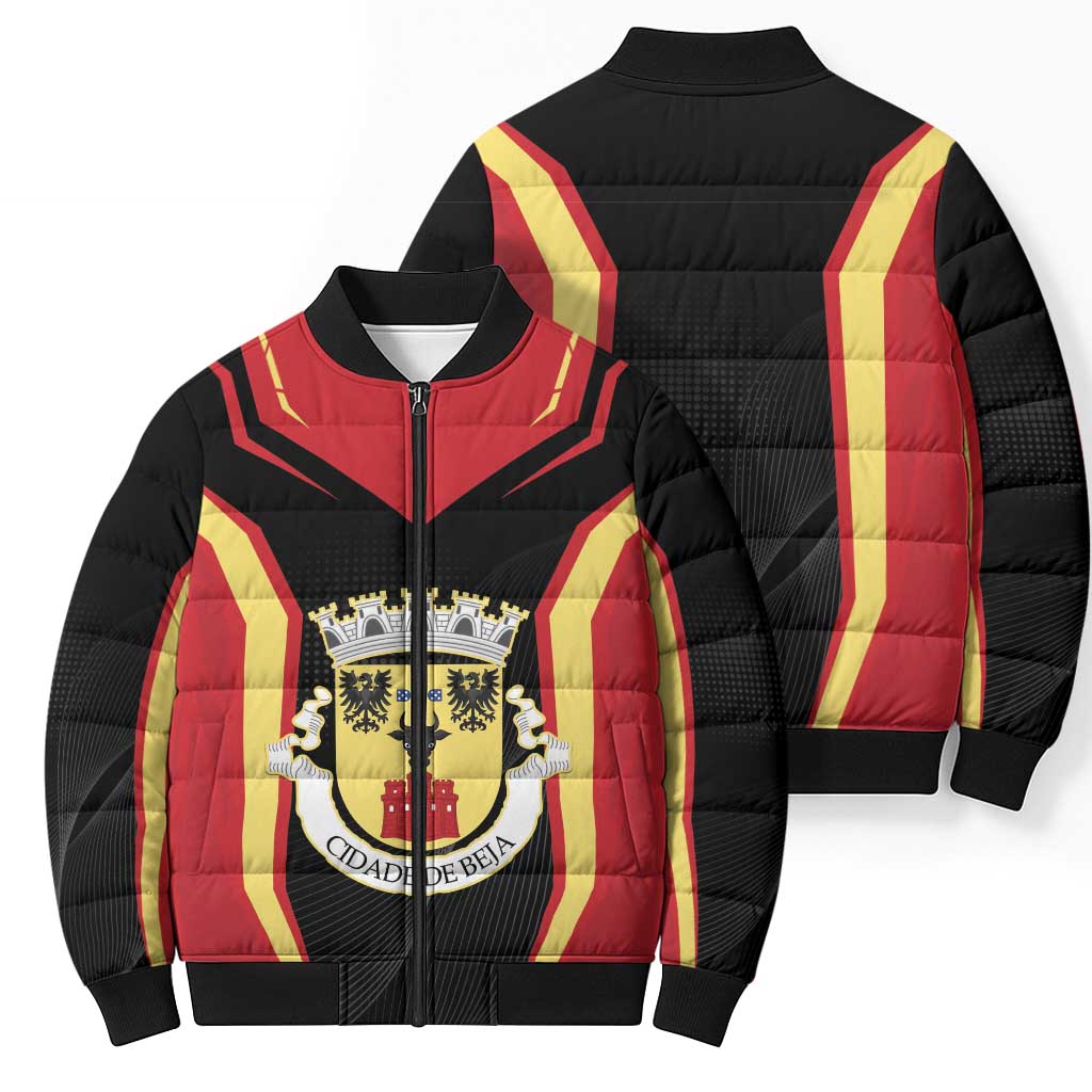 Personalized Beja Portugal Bomber Puffer Jacket Sporty Style - Wonder Print Shop