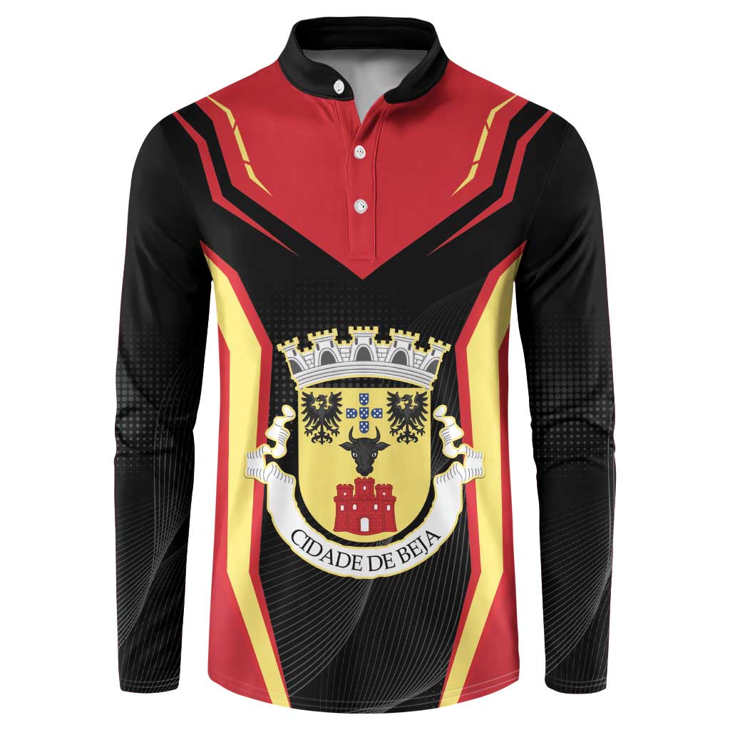 Personalized Beja Portugal Button Sweatshirt Sporty Style - Wonder Print Shop