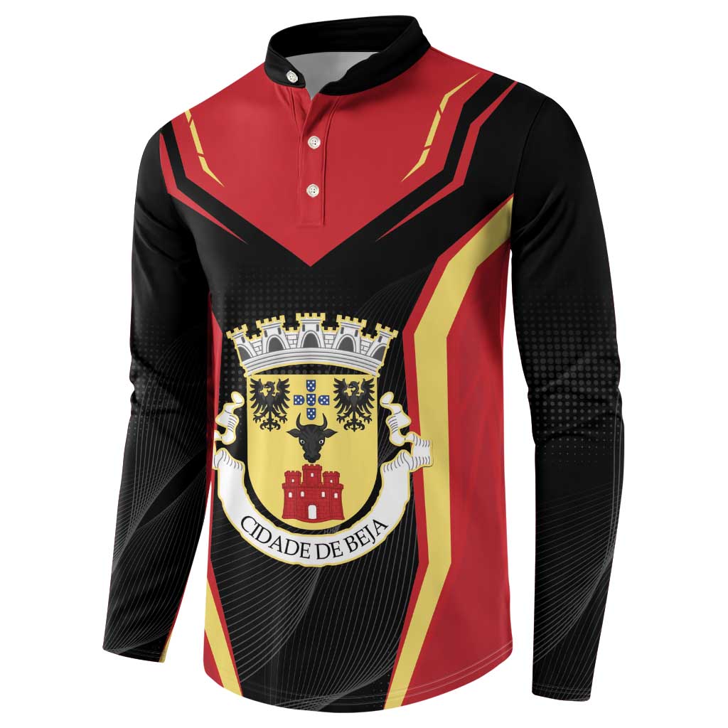 Personalized Beja Portugal Button Sweatshirt Sporty Style - Wonder Print Shop