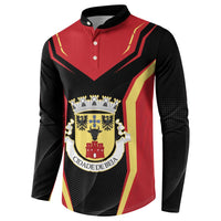 Personalized Beja Portugal Button Sweatshirt Sporty Style - Wonder Print Shop