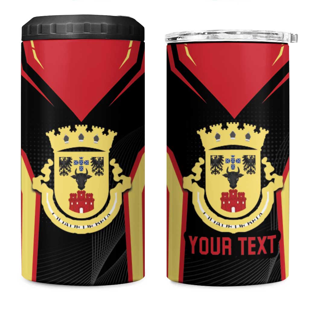 Personalized Beja Portugal 4 in 1 Can Cooler Tumbler Sporty Style - Wonder Print Shop