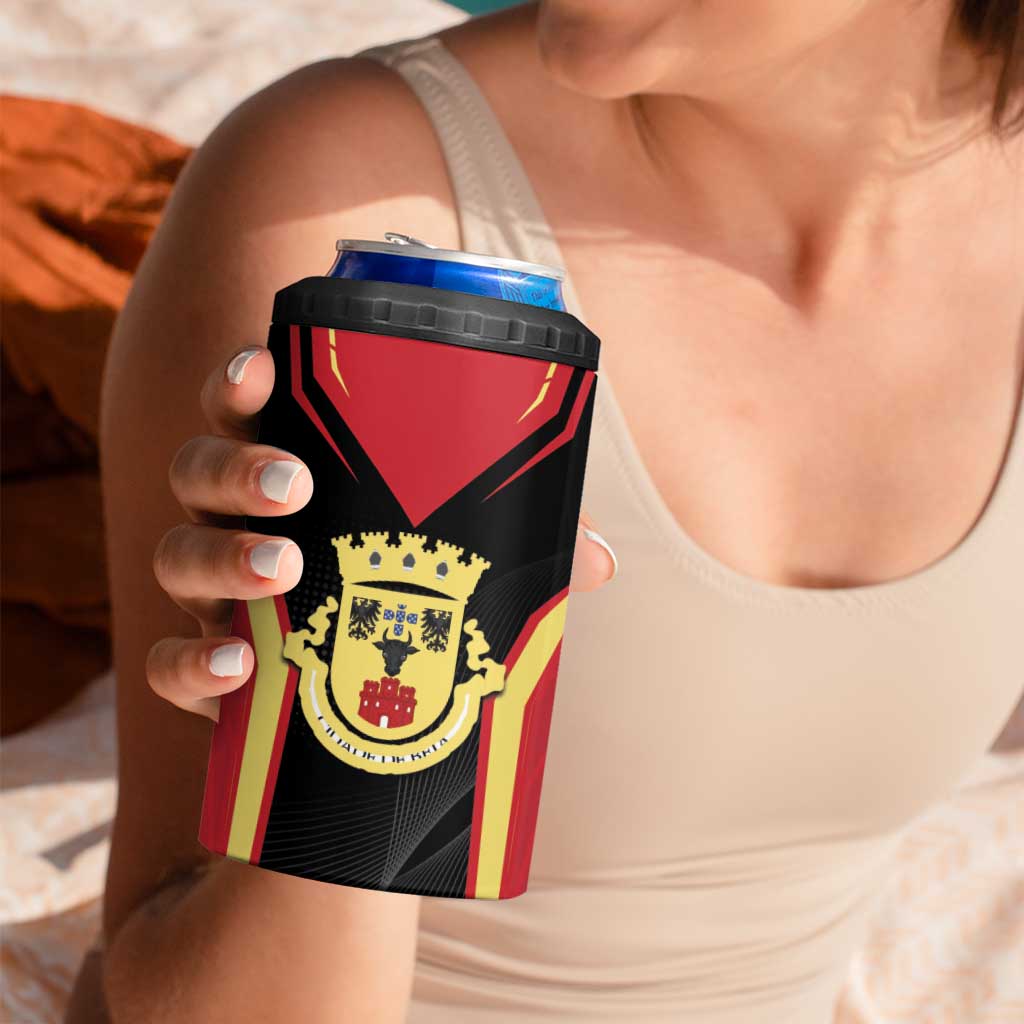 Personalized Beja Portugal 4 in 1 Can Cooler Tumbler Sporty Style - Wonder Print Shop