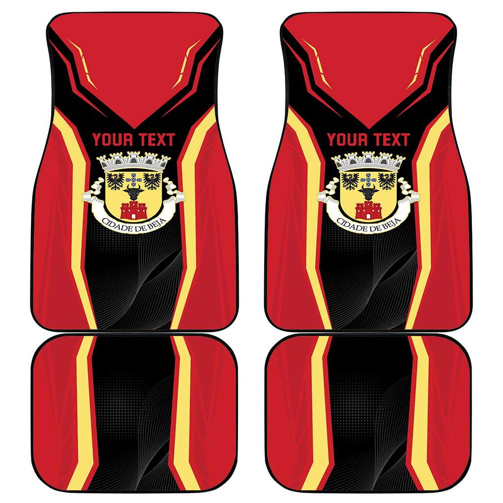 Personalized Beja Portugal Car Mats Sporty Style - Wonder Print Shop