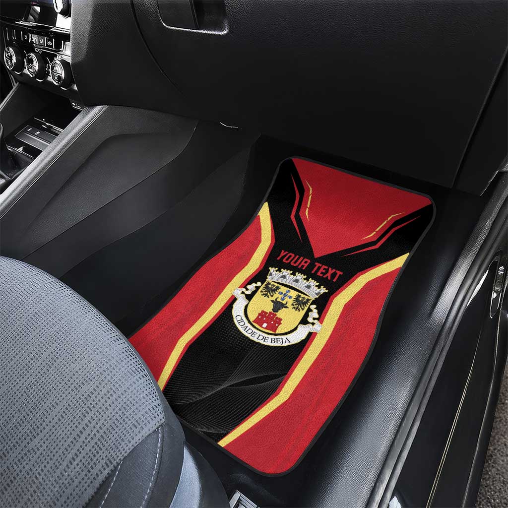 Personalized Beja Portugal Car Mats Sporty Style - Wonder Print Shop