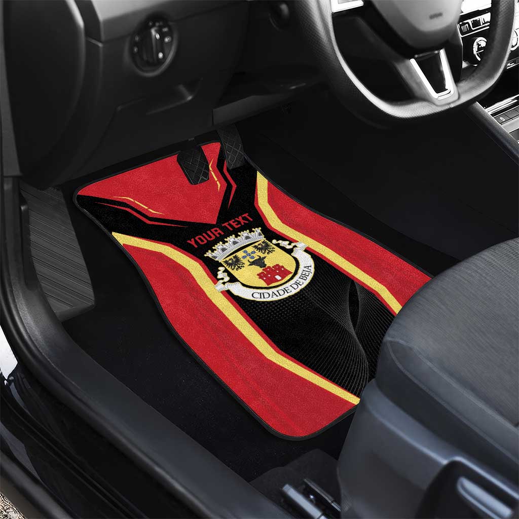 Personalized Beja Portugal Car Mats Sporty Style - Wonder Print Shop