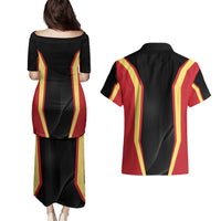 Personalized Beja Portugal Couples Matching Puletasi and Hawaiian Shirt Sporty Style - Wonder Print Shop