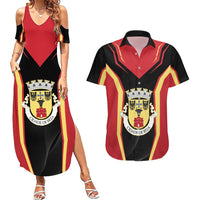 Personalized Beja Portugal Couples Matching Summer Maxi Dress and Hawaiian Shirt Sporty Style - Wonder Print Shop