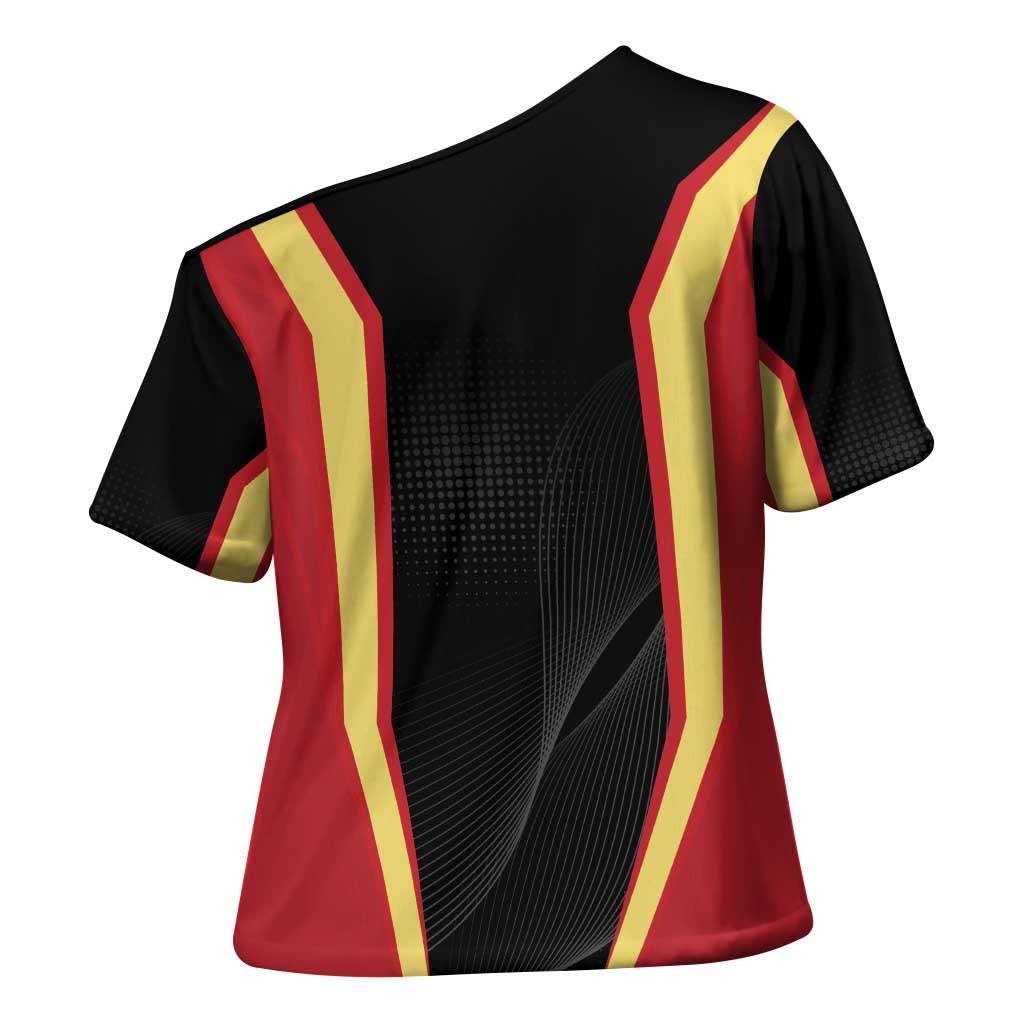 Personalized Beja Portugal Cross Shoulder Shirt Sporty Style - Wonder Print Shop