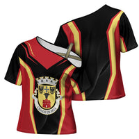 Personalized Beja Portugal Cross Shoulder Shirt Sporty Style - Wonder Print Shop