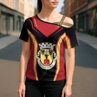 Personalized Beja Portugal Cross Shoulder Shirt Sporty Style - Wonder Print Shop