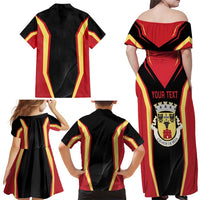 Personalized Beja Portugal Family Matching Off Shoulder Maxi Dress and Hawaiian Shirt Sporty Style - Wonder Print Shop