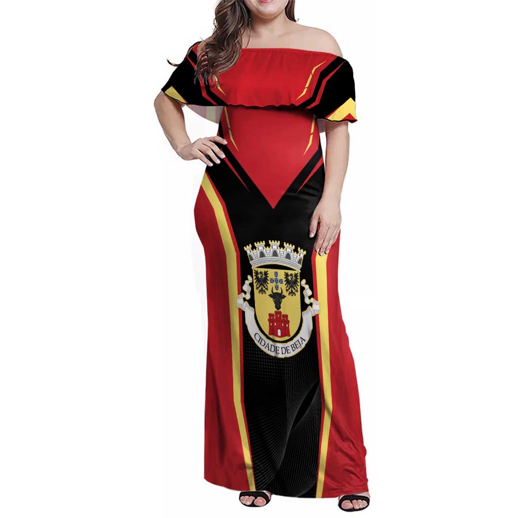 Personalized Beja Portugal Family Matching Off Shoulder Maxi Dress and Hawaiian Shirt Sporty Style - Wonder Print Shop