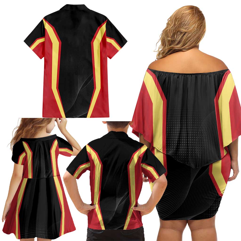 Personalized Beja Portugal Family Matching Off Shoulder Short Dress and Hawaiian Shirt Sporty Style - Wonder Print Shop