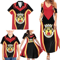 Personalized Beja Portugal Family Matching Summer Maxi Dress and Hawaiian Shirt Sporty Style - Wonder Print Shop