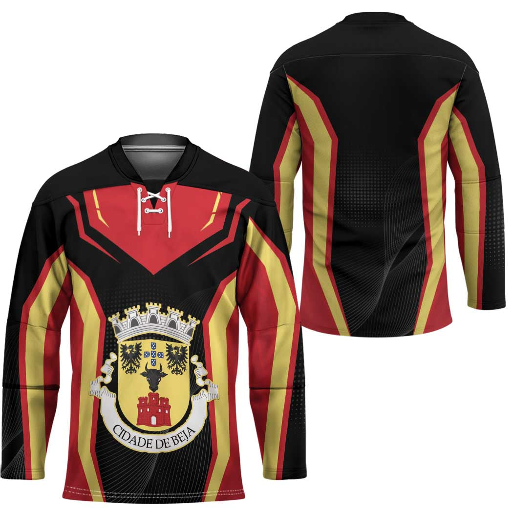 Personalized Beja Portugal Hockey Jersey Sporty Style - Wonder Print Shop