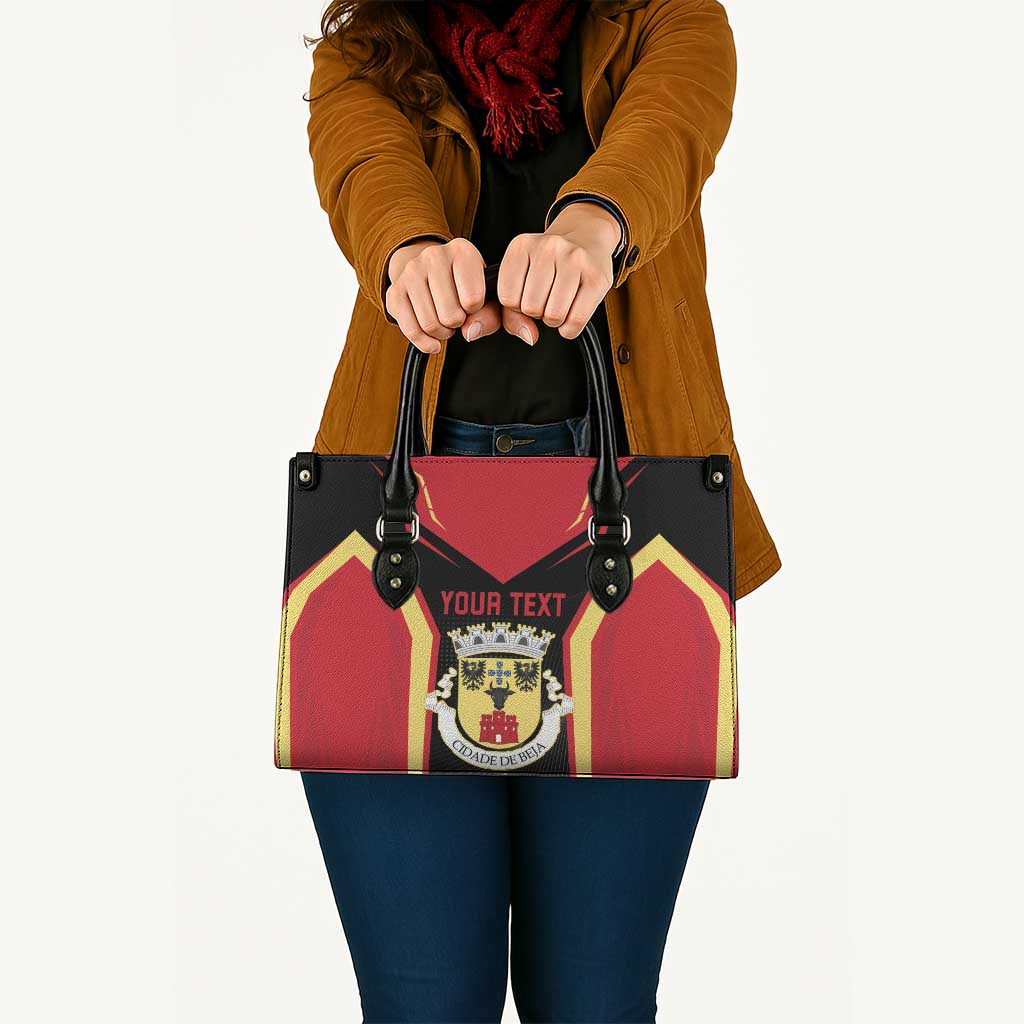 Personalized Beja Portugal Leather Bag Sporty Style - Wonder Print Shop