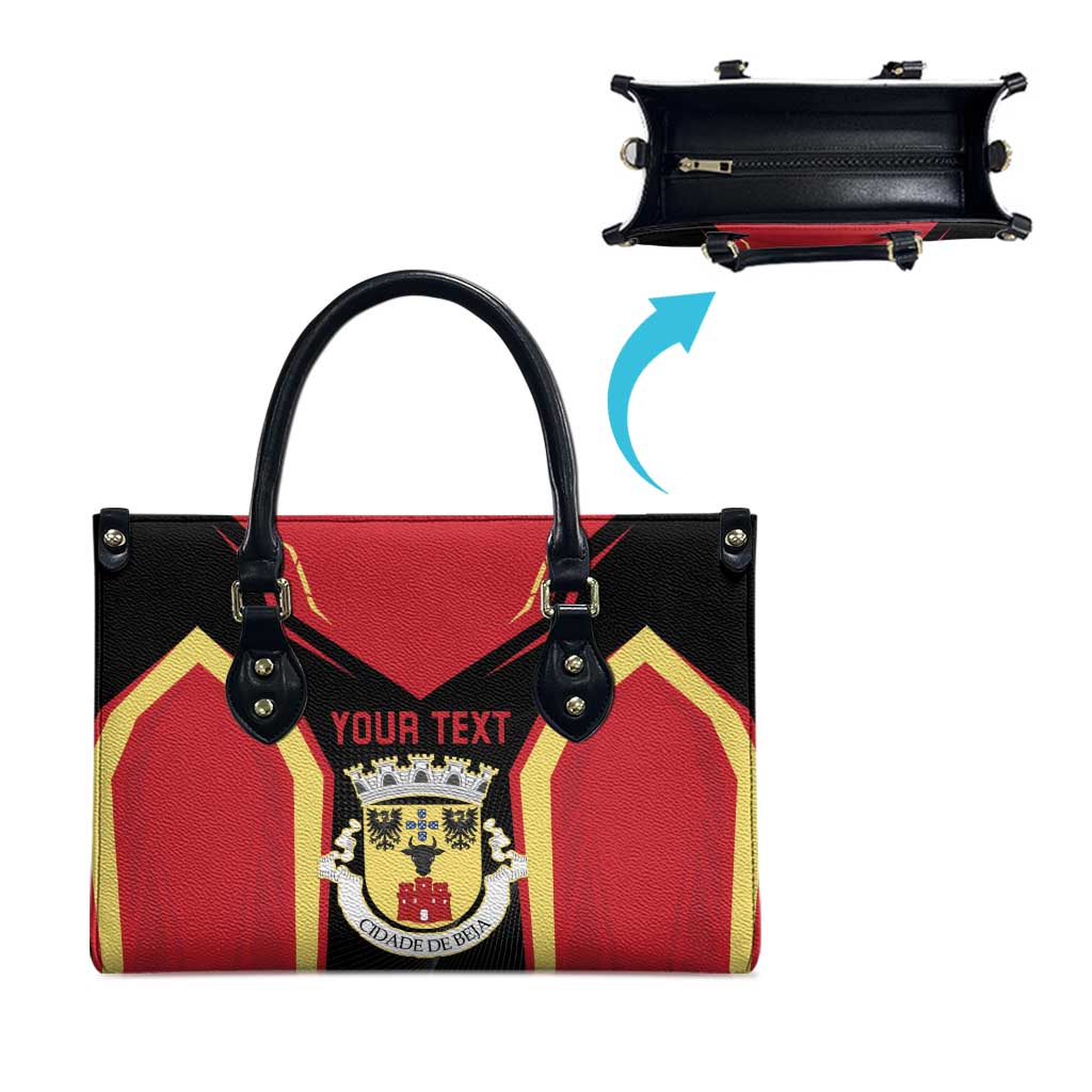 Personalized Beja Portugal Leather Bag Sporty Style - Wonder Print Shop