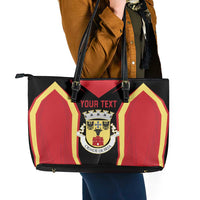 Personalized Beja Portugal Leather Tote Bag Sporty Style - Wonder Print Shop