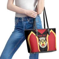 Personalized Beja Portugal Leather Tote Bag Sporty Style - Wonder Print Shop