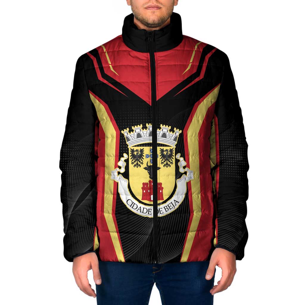 Personalized Beja Portugal Padded Jacket Sporty Style - Wonder Print Shop