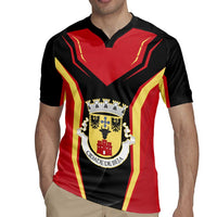 Personalized Beja Portugal Rugby Jersey Sporty Style - Wonder Print Shop