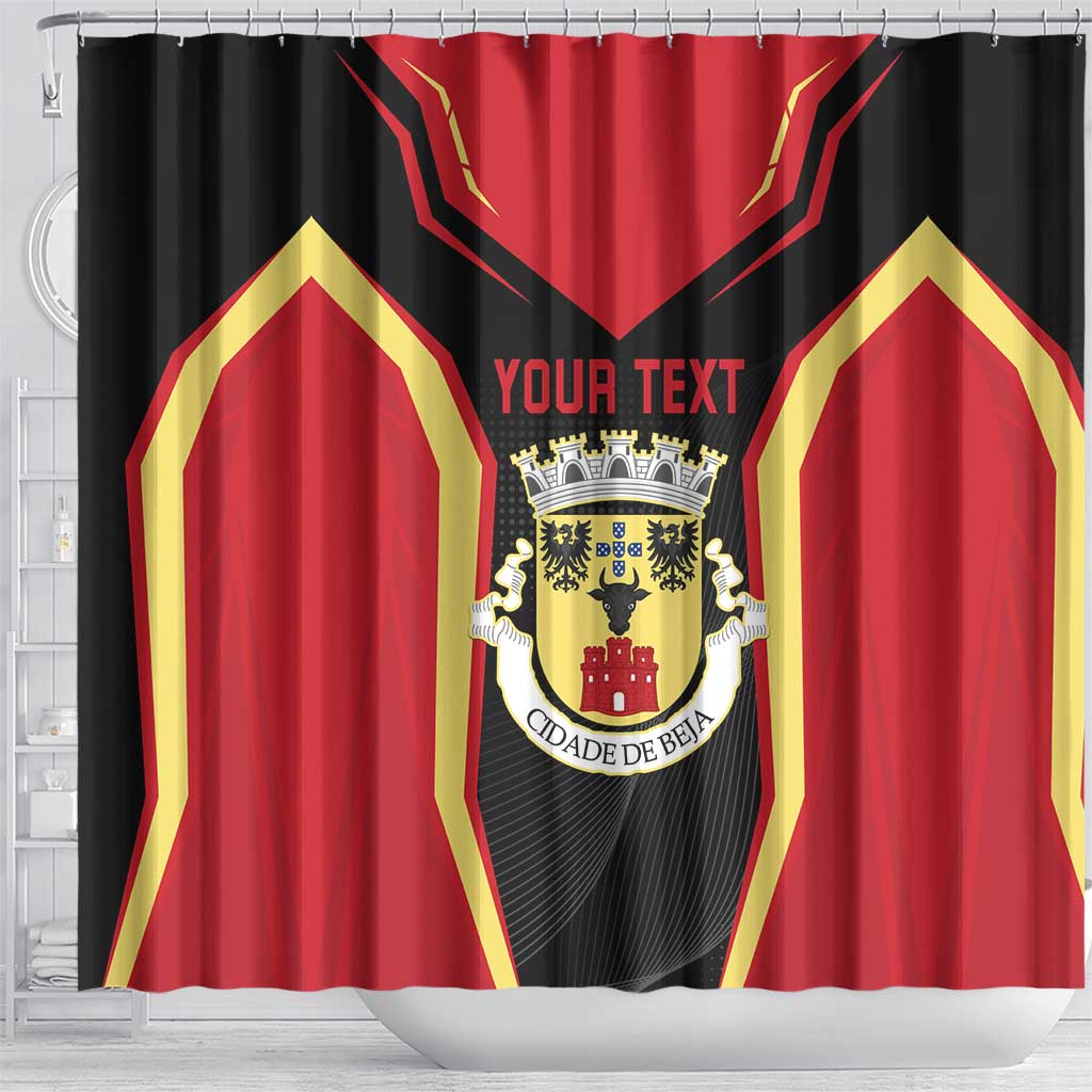 Personalized Beja Portugal Shower Curtain Sporty Style - Wonder Print Shop