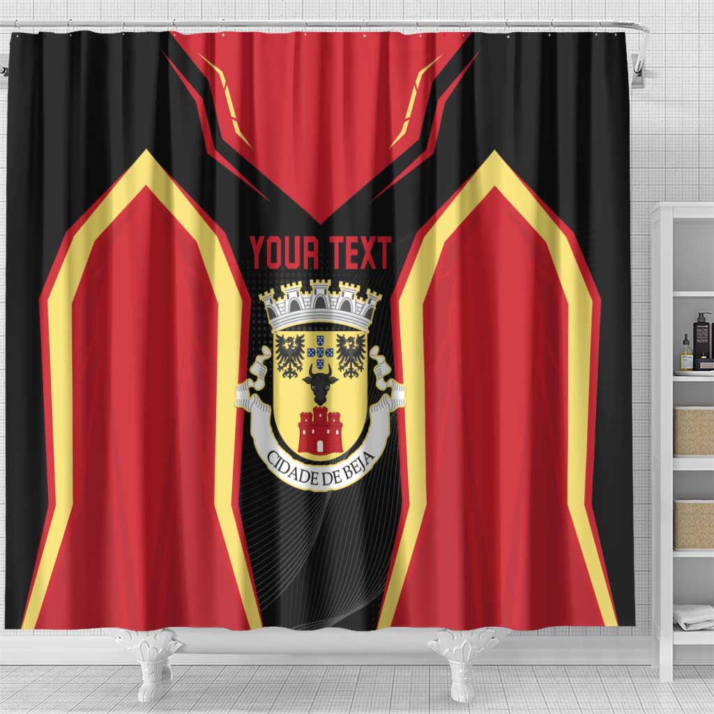 Personalized Beja Portugal Shower Curtain Sporty Style - Wonder Print Shop