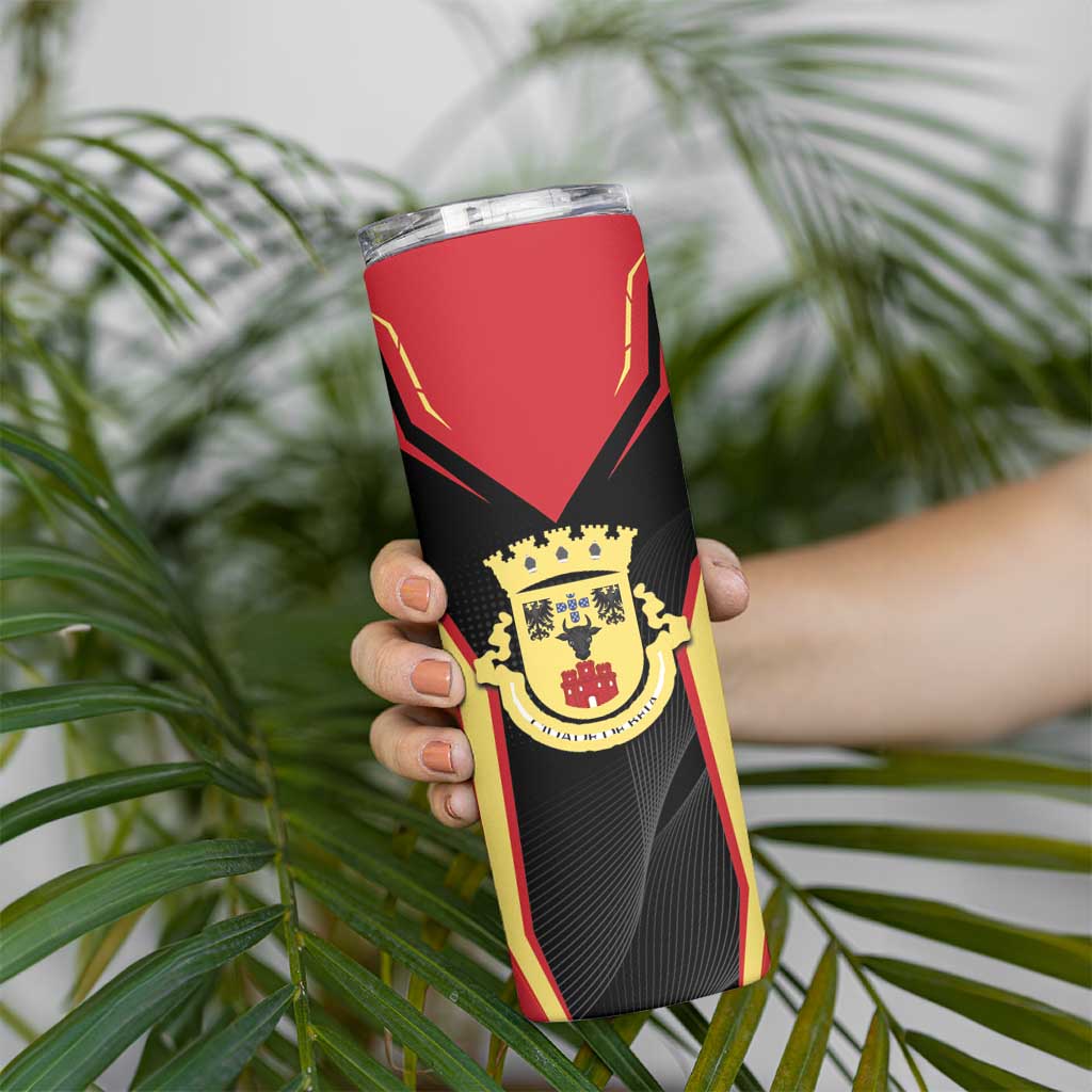 Personalized Beja Portugal Skinny Tumbler Sporty Style - Wonder Print Shop
