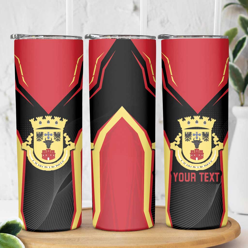 Personalized Beja Portugal Skinny Tumbler Sporty Style - Wonder Print Shop