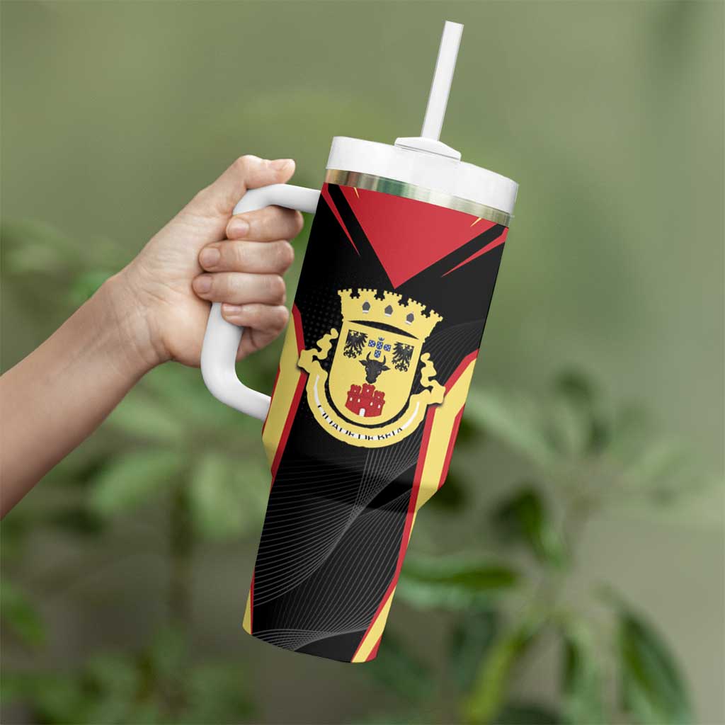 Personalized Beja Portugal Tumbler With Handle Sporty Style - Wonder Print Shop