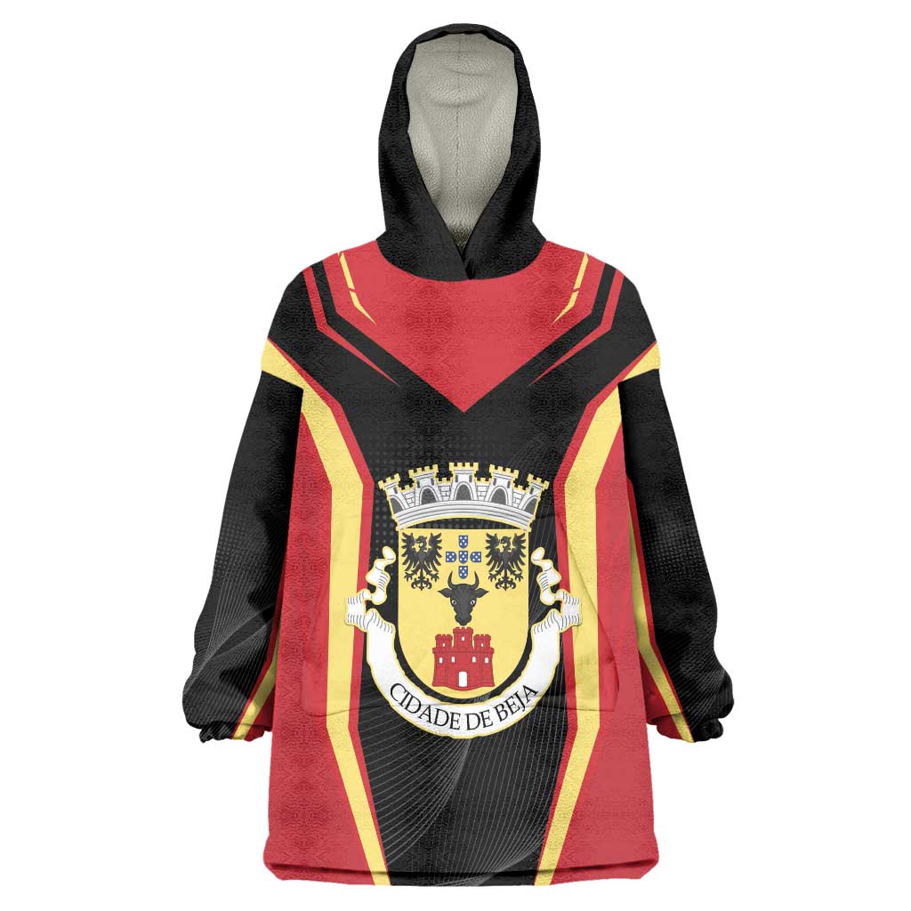Personalized Beja Portugal Wearable Blanket Hoodie Sporty Style - Wonder Print Shop