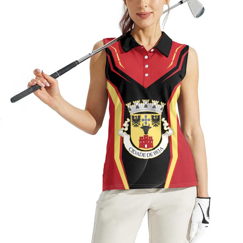 Personalized Beja Portugal Women Sleeveless Polo Shirt Sporty Style - Wonder Print Shop