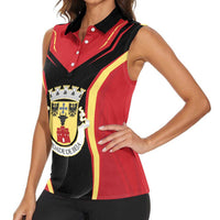Personalized Beja Portugal Women Sleeveless Polo Shirt Sporty Style - Wonder Print Shop