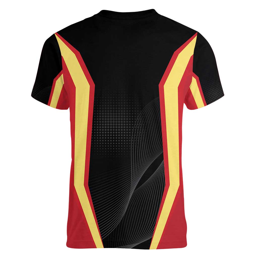 Personalized Beja Portugal Women V-Neck T-Shirt Sporty Style - Wonder Print Shop