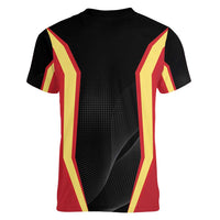 Personalized Beja Portugal Women V-Neck T-Shirt Sporty Style - Wonder Print Shop