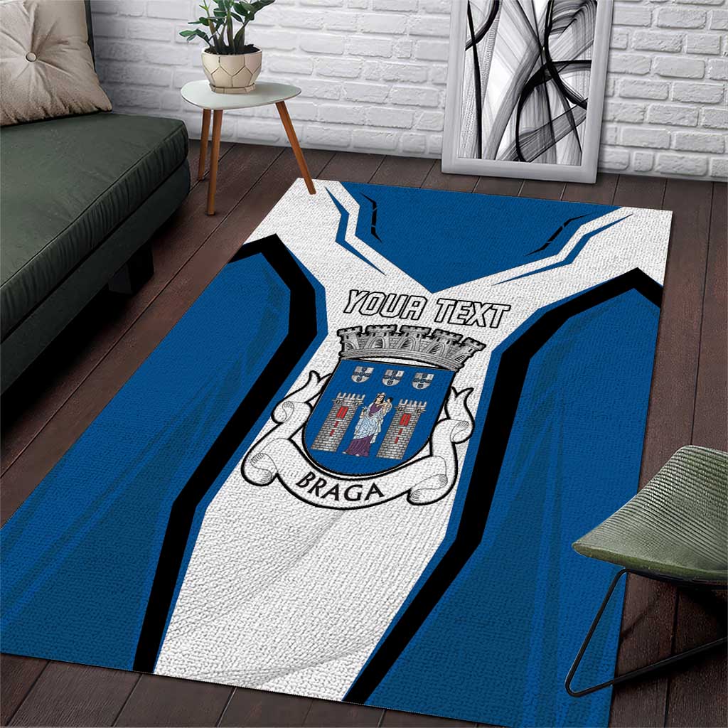 Personalized Braga Portugal Area Rug Sporty Style - Wonder Print Shop