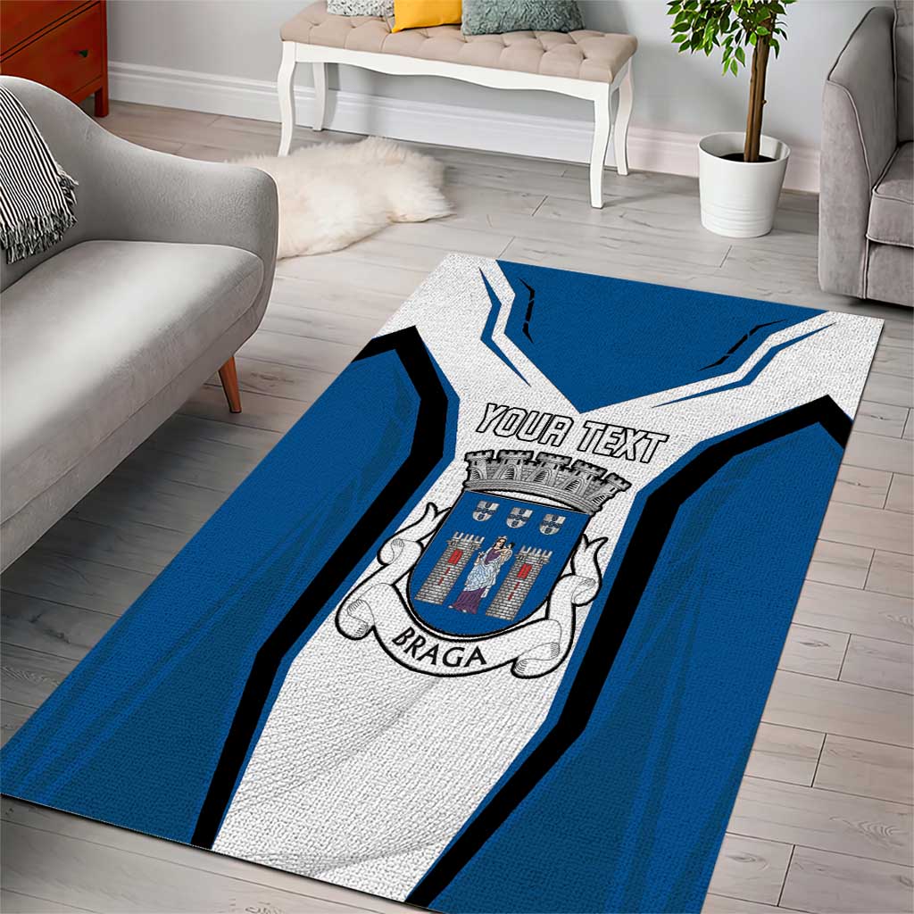 Personalized Braga Portugal Area Rug Sporty Style - Wonder Print Shop
