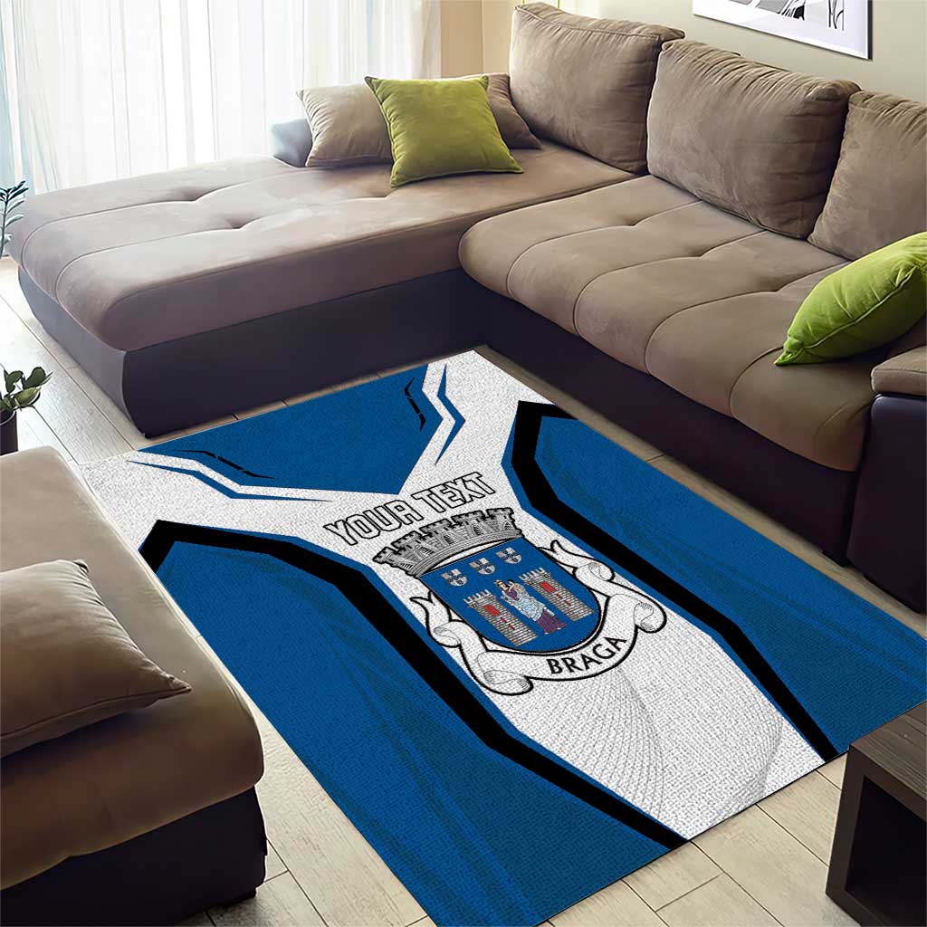 Personalized Braga Portugal Area Rug Sporty Style - Wonder Print Shop