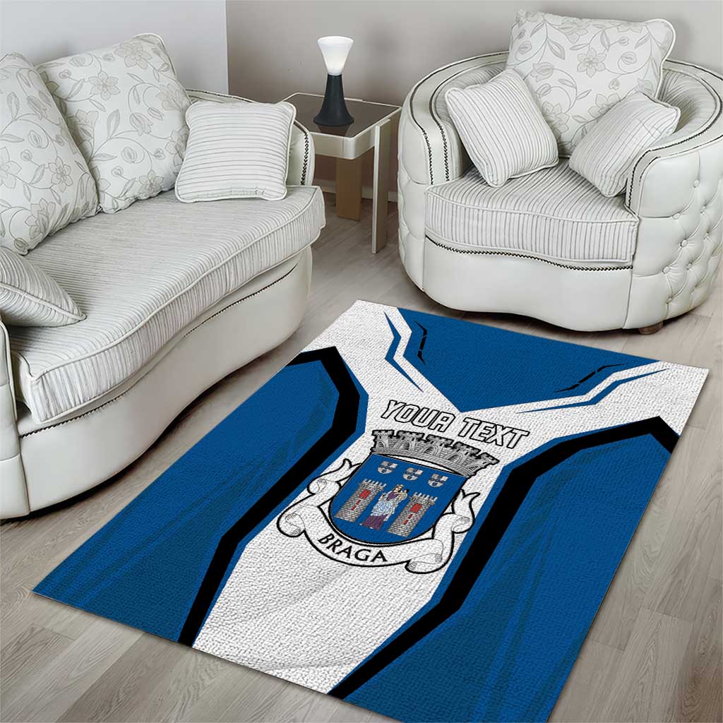 Personalized Braga Portugal Area Rug Sporty Style - Wonder Print Shop