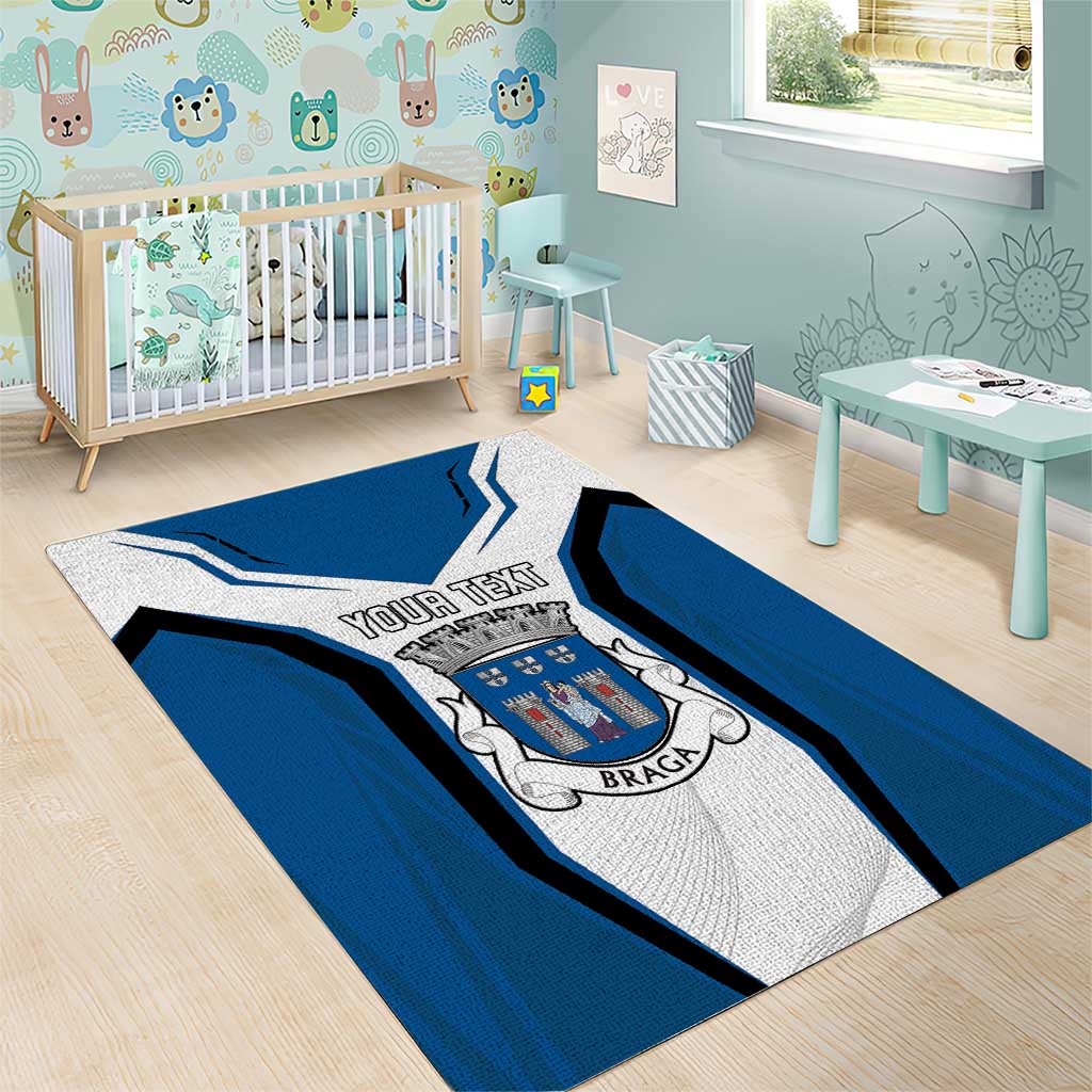 Personalized Braga Portugal Area Rug Sporty Style - Wonder Print Shop