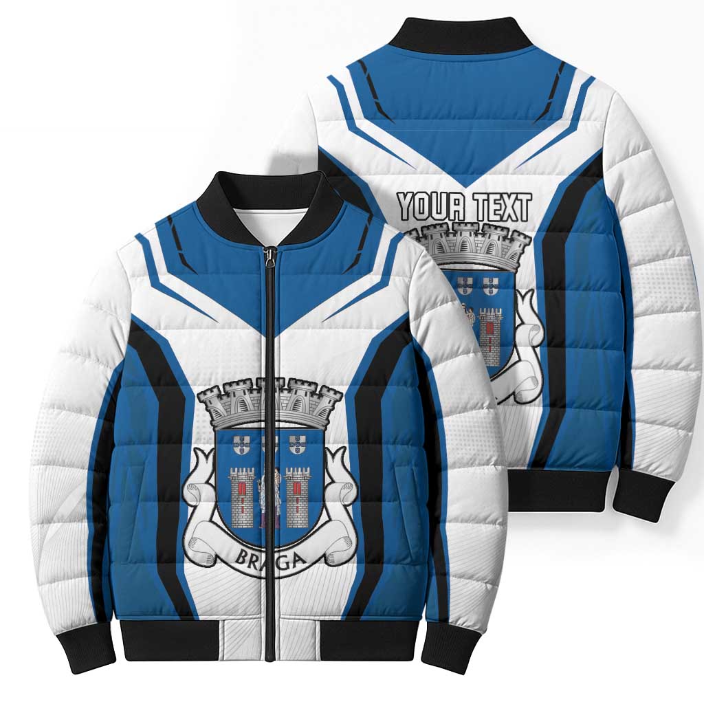 Personalized Braga Portugal Bomber Puffer Jacket Sporty Style - Wonder Print Shop