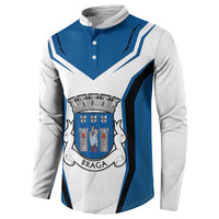 Personalized Braga Portugal Button Sweatshirt Sporty Style - Wonder Print Shop