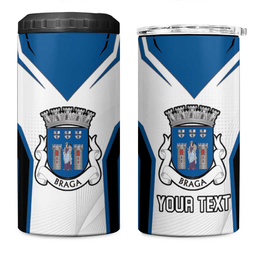 Personalized Braga Portugal 4 in 1 Can Cooler Tumbler Sporty Style - Wonder Print Shop